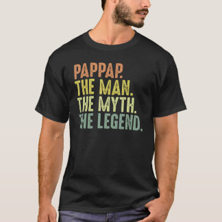 Mens Pappap Men  Fathers Day Pappap Man Myth Legen T-Shirt