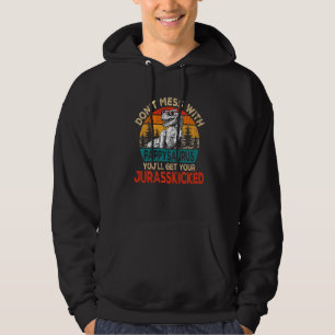 Mens Pappy Rex Saurus Father's Day Christmas Dino Hoodie