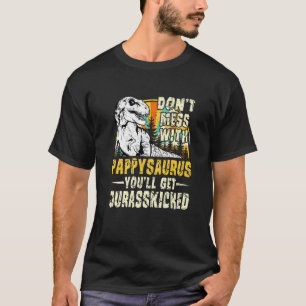 Mens Pappy Rex Saurus Papasaurus Dinosaurs Men Fat T-Shirt