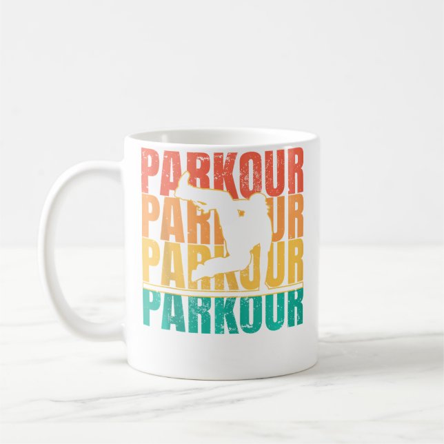 Mens Parkour Freerunning Coffee Mug (Left)