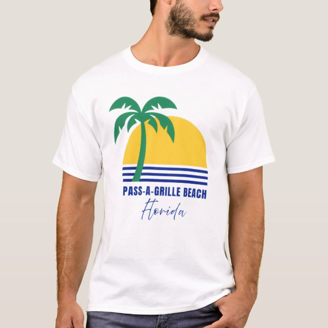 Men's Pass-A-Grille Beach Florida T-Shirt (Front)