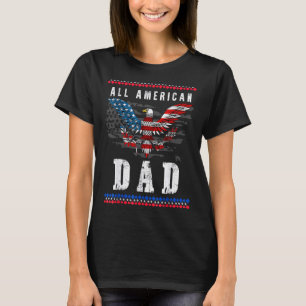 Mens Patriotic American Flag 4th Of July American  T-Shirt