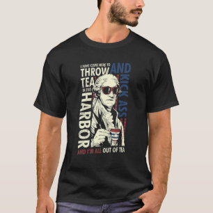 Mens Patriotic  George Washington All Out Of Tea 4 T-Shirt