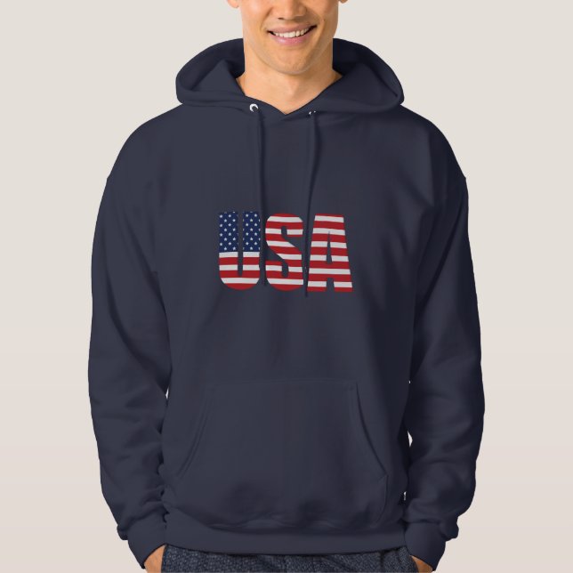 Men's Patriotic Hoodie (Front)