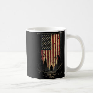 Mens Patriotic Independence Day Vintage American Coffee Mug