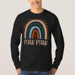 Mens Paw Paw Rainbow Boho Rainbow Paw Paw Cool Dad T-Shirt