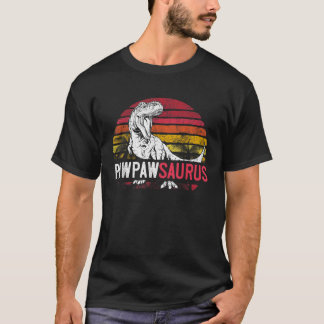 Mens Paw Paw Saurus Father s Day T Rex Dinosaur Gr T-Shirt