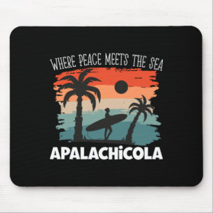 Mens Peace Meets the sea - Apalachicola Mouse Pad