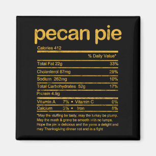 Mens Pecan Pie Ritional Facts Pecan Pie Lover Magnet