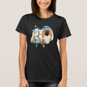 Mens Pekingese Pet Light Hanukkah Dreidel Happy Ch T-Shirt