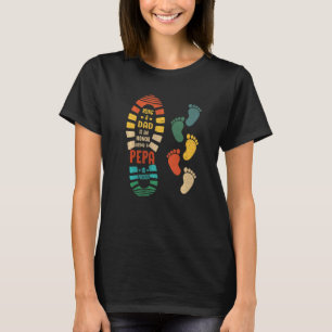 Mens Pepa  Pepa Shoe With Little Footprints T-Shirt