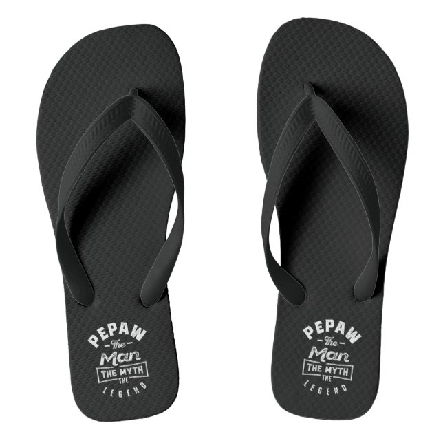 Mens Pepaw The Man The Myth The Legend Gift Thongs (Footbed)
