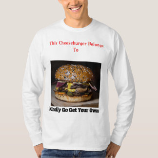 Men's Personalised Cheeseburger T Shirt