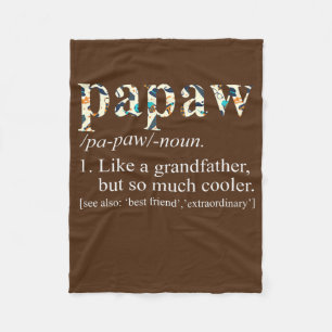 Mens Personalised Tie Die Cool Papaw Like a Fleece Blanket