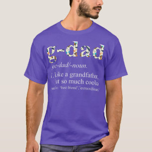 Mens Personalized Tie Die Cool Dad Like a Grandfat T-Shirt