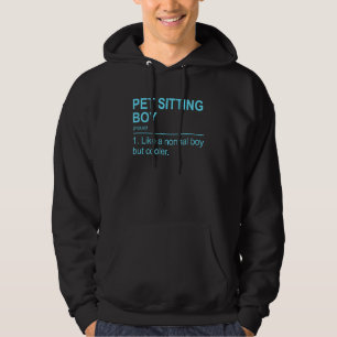 Mens Pet Sitting Boy Like A Normal Boy But Cooler Hoodie