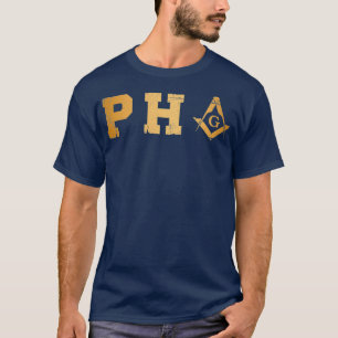 Mens PHA Freemason Prince Hall Mason  Masonic T-Shirt