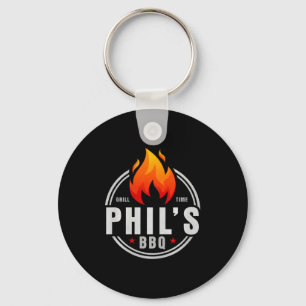 Mens phil's bbq premium key ring