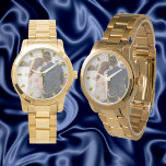 Mens PHOTO Watch 50th 60th Husband ANY Anniversary<br><div class="desc">Elegant Golden 50th wedding anniversary gift for husband,  parent,  friend,  family,  spouse or colleague. You can edit the templates using the customise or personalise tab.</div>