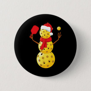 Mens Pickleball Christmas Shirt Funny Pickleball S 6 Cm Round Badge