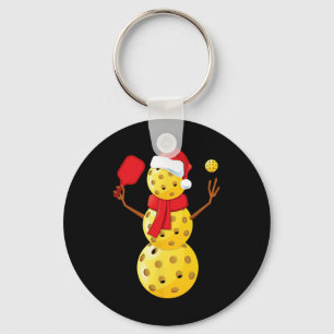 Mens Pickleball Christmas Shirt Funny Pickleball S Key Ring