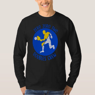 Mens Pickleball For Men Zero Zero Two Doubles Cre T-Shirt