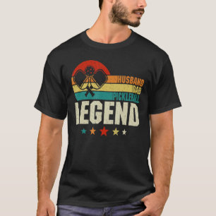 Mens Pickleball Husband Dad Legend Vintage Father T-Shirt