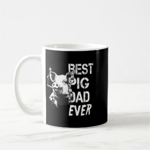 Mens Pig Fathers Day Vintage Style Animal Coffee Mug