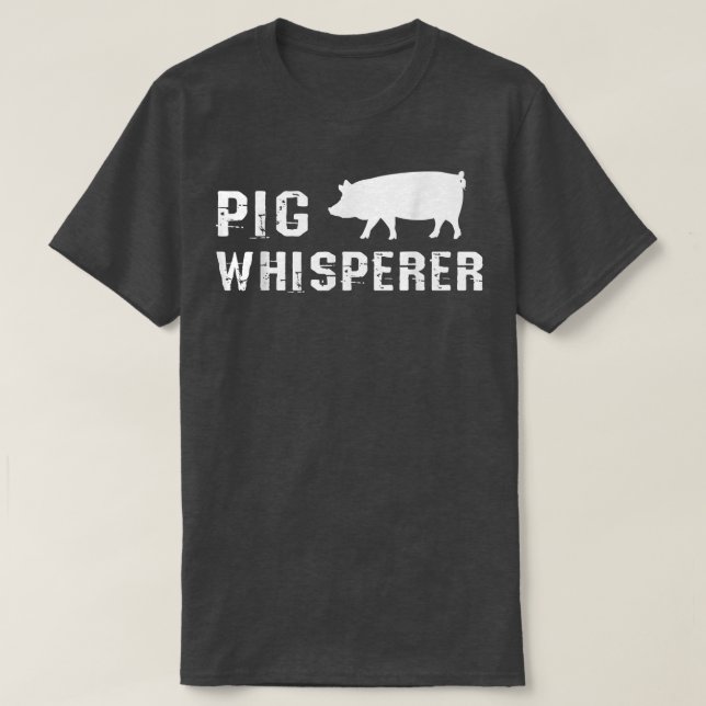 Mens Pig Whisperer Piggery Business Farming Meat L T-Shirt (Design Front)