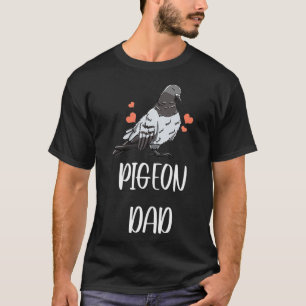 Mens Pigeon Dad Leaf Pattern Cool Fowl Dove Pet T-Shirt