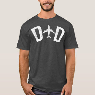 Mens Pilot Dad Aeroplane Couple Family Father Matc T-Shirt