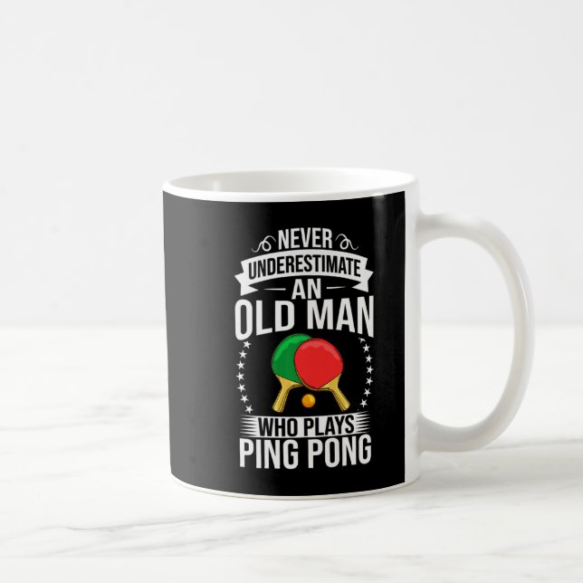 Mens Ping Pong Table Tennis Player Balls Paddle Ga Coffee Mug (Right)
