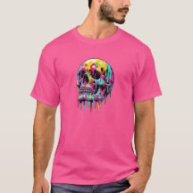 Men's Pink Skull Tee