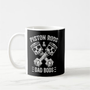 Mens Piston Rods And Dad Bods Diesel Car Mechanic Coffee Mug