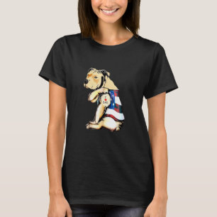 Mens Pitbull Dog Tattoo I Love Dad T-Shirt