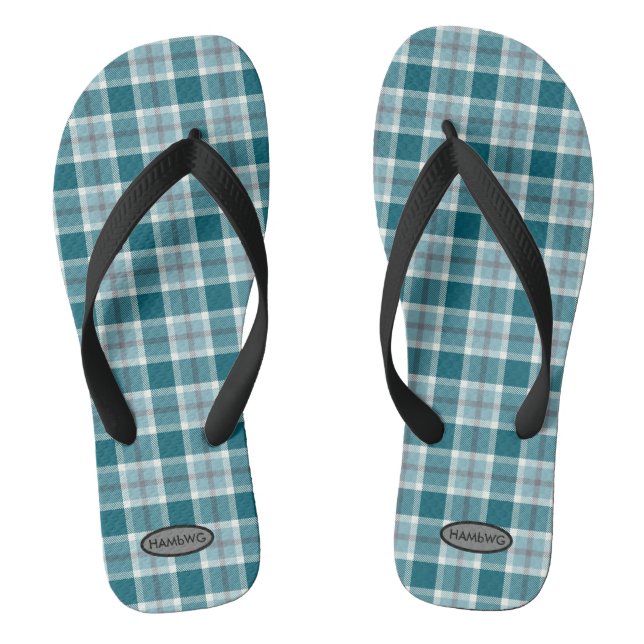 Men's Plaid Flip-flops HAMbWG Kid's Flip Flops (Footbed)