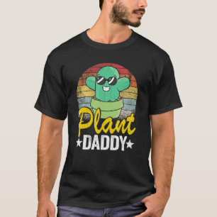 Mens Plant Daddy Funny Cactus Gardener Jokes Grand T-Shirt