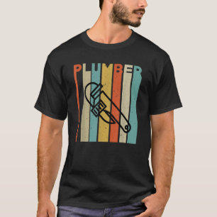 Mens Plumber Pipe Wrench Apparel Plumbers Tools T-Shirt