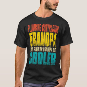 Mens Plumbing Contractor Grandpa Like a Grandpa b T-Shirt
