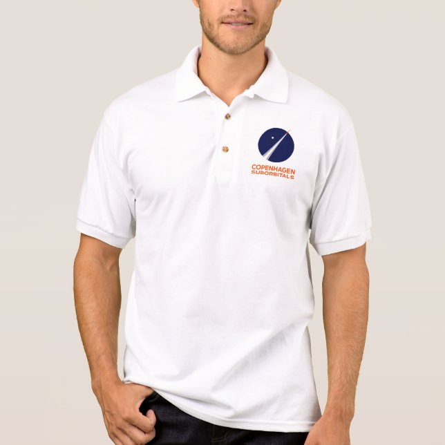 Mens Polo Shirt with Copenhagen Suborbitals Logo (Front)