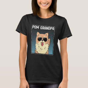 Mens Pom Grandpa Dog Owner Pomeranian 1 T-Shirt