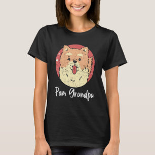 Mens Pom Grandpa Dog Owner Pomeranian 2 T-Shirt