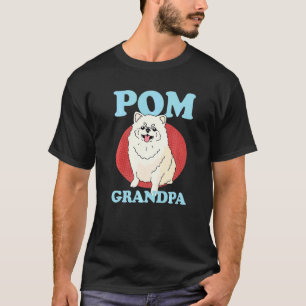 Mens Pom Grandpa Dog Owner Pomeranian T-Shirt