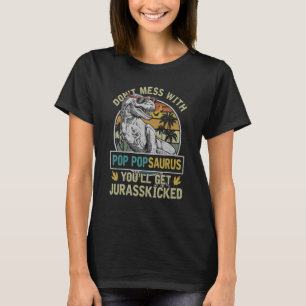 Mens Pop Pop Rex Saurus Papasaurus Dinosaurs Men F T-Shirt