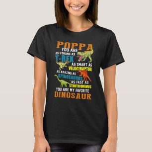 Mens Poppasaurus T Rex Dinosaur Poppa Saurus Famil T-Shirt