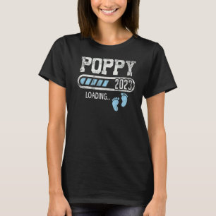 Mens Poppy 2023 loading for pregnancy announcement T-Shirt