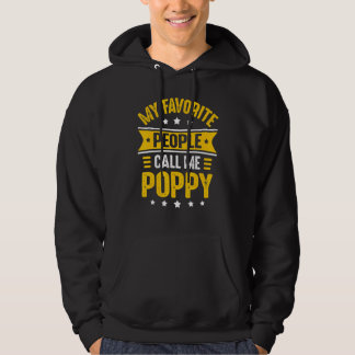 Mens Poppy For Men My Favourite People Call Me Po Hoodie