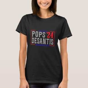 Mens Pops 2024 Desantis Make America Florida Pops T-Shirt