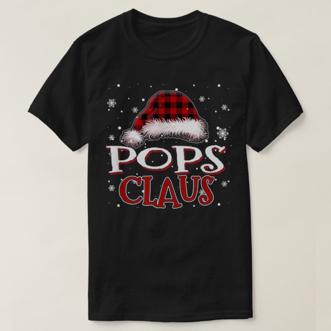 Mens Pops Claus Santa Family Matching Christmas Pa T-Shirt (Design Front)