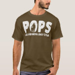 Mens Pops Like A Grandpa Only Cooler Vintage T-Shirt<br><div class="desc">Mens Pops Like A Grandpa Only Cooler Vintage Retro Pops Dad Gift. Perfect gift for your dad,  mum,  papa,  men,  women,  friend and family members on Thanksgiving Day,  Christmas Day,  Mothers Day,  Fathers Day,  4th of July,  1776 Independent day,  Veterans Day,  Halloween Day,  Patrick's Day</div>